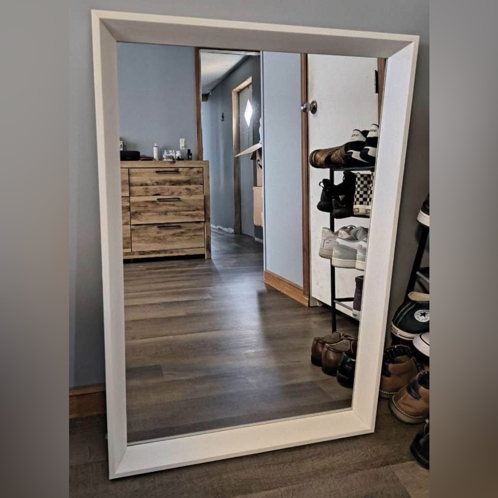 White Full-Length Mirror